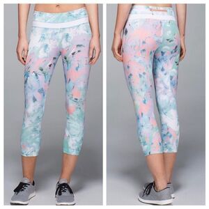 LULULEMON | Inspire Crop II Leggings Tights Blushed Illusion Women’s Size 6